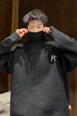 高质量！秋冬季高领毛衣男士加绒加厚翻领针织衫男毛衣FL183-P45，男装针织衫/毛衣，电商B367