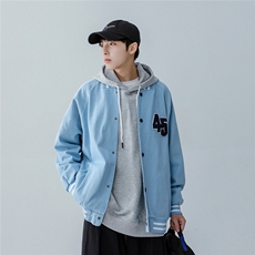 25款棒球领简约情侣款夹克上衣宽松外套JK328/P90，男装夹克，星座202