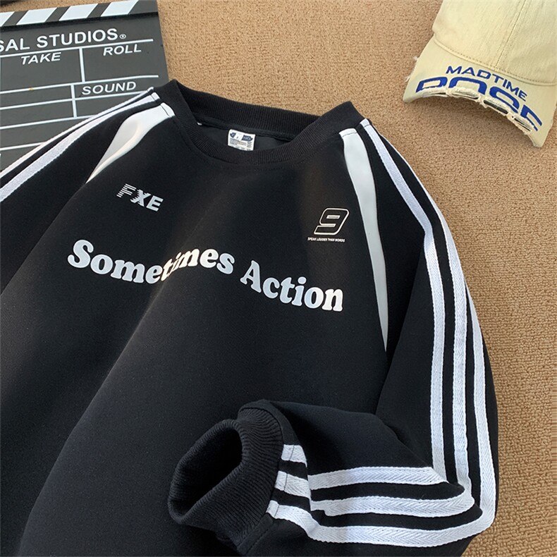 360g重磅拼接撞色圆领卫衣男M-3XLFSW700P50控78，男装卫衣，电商B219B