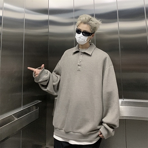 E19P56卫衣男潮流风景字母设计卫衣学生休闲无帽卫衣外套男图片