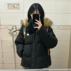 【高品质】可拆卸毛领羽绒棉服情侣美式厚外套棉衣2568特P90网图图片