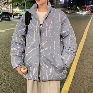 冬季新款双面穿棉衣男款羽绒棉服情侣潮流韩版学生女棉袄外套ZM04图片