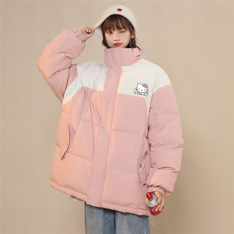 中性风新款冬季卡通印花棉服外套TPMY64301特批P85控138图片