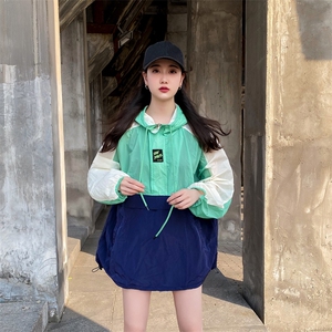 现货2021夏装新款宽松防晒服 166-FS02 绿色图片