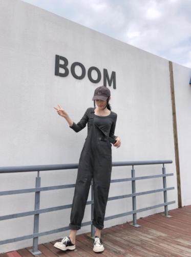 秋装新款背带裤套装，女装职业装，卡雪露