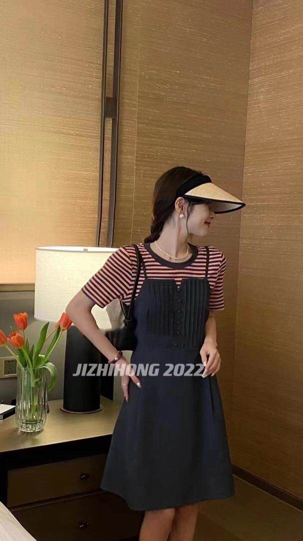 两件套连衣裙，女装连衣裙，吉之红