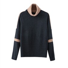 2021年春季新款潮韩版宽松显瘦堆堆领卫衣女春秋打底衫女棉百搭潮，女装卫衣/绒衫，简韵佳