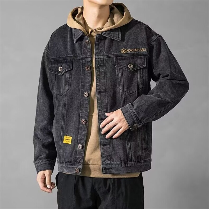牛仔外套2025新款春秋季炸街上衣韩版潮流棒球服夹克男装,男装工装外套,星座516A