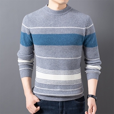 CA207033钱塘2020-2中年男士秋冬季厚款商务休闲羊毛衫P147，男装针织衫/毛衣，钱塘207-2