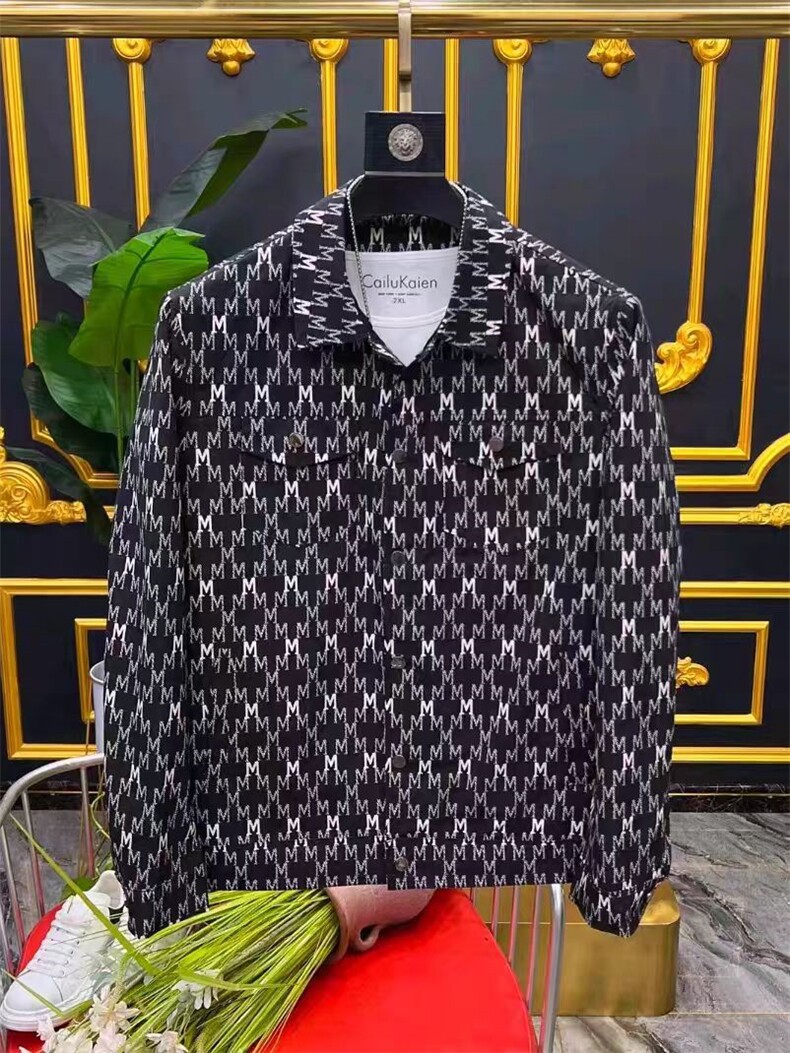 (网络图)韩版休闲时尚都市满纹翻领高品质衬衣外套313B-24507-P95,男装衬衫,星座313B