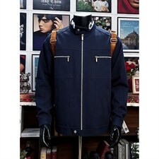 26春装高品质老钱风立领夹克外套男女美式潮牌拉链工装风宽松上衣，男装夹克，电商A486