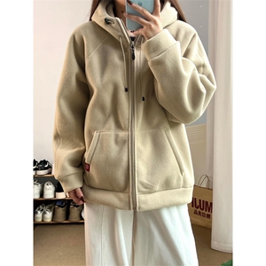 摇粒绒连帽拉链卫衣外套1302-GS02-P55 成分100聚酯纤维图片