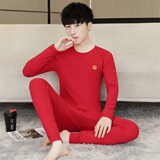 秋衣秋裤男士保暖内衣秋冬季薄款抗菌莱卡棉套装TZ3808-P50，男装休闲套装，星座310B-3