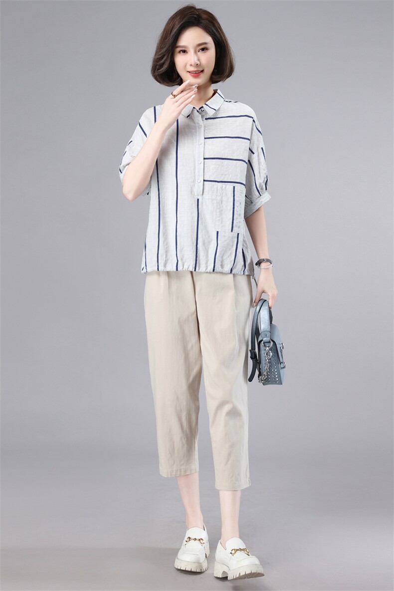 时尚套装女2023新款夏季薄款成套搭配中年妈妈宽松休闲显瘦两件套,女装套装/套裙,奕阳依阁