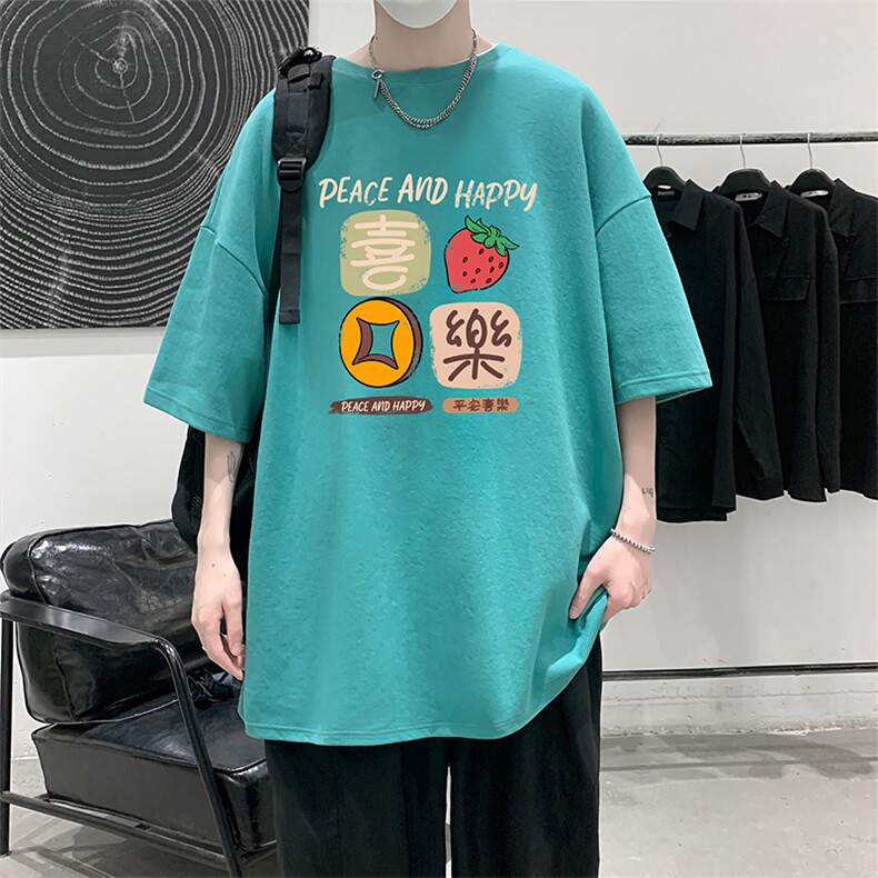 230g重磅纯棉短袖t恤男大码半袖半截袖DX17322-P20,男装T恤,电商A040
