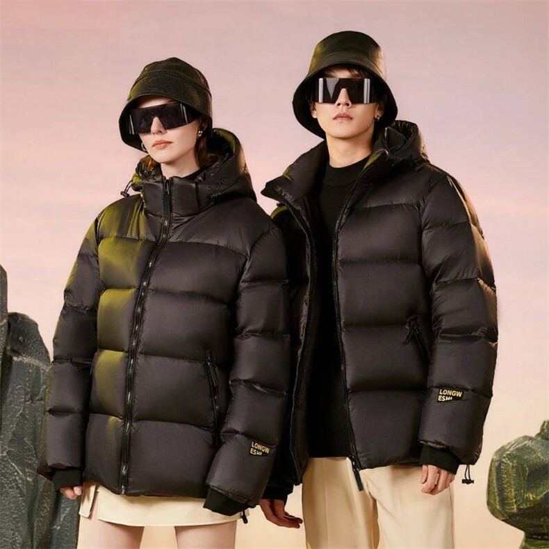 冬季新标高板本钻石黑金白鸭绒羽绒服情侣款，男装羽绒服，星座1206（原A206）