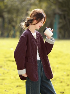 夹棉棉服女保暖舒适休闲2025冬季时尚休闲外套棉衣图片