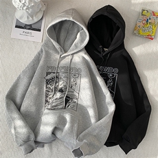 数据高转化中性风卫衣男连帽外套X-416B-1-WL114-P45限58，男装卫衣，星座416B-1