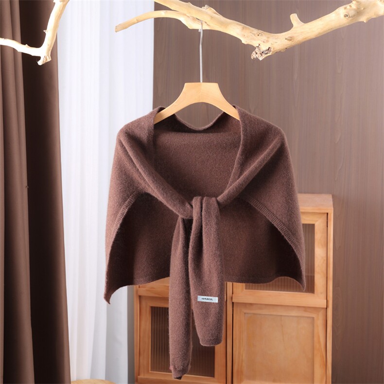 9025羊毛纯色，披肩，九月九羊绒