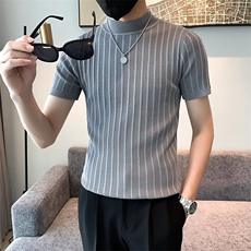 时尚宽松型套头男毛衣圆领夏季潮短袖针织衫休闲S320，男装针织衫/毛衣，星座1116A-2（原606A-1）