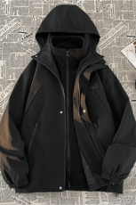 TH800201/P95冲锋衣加内胆大码防风防水三合一外套夹克男女同款，男装夹克，电商A141