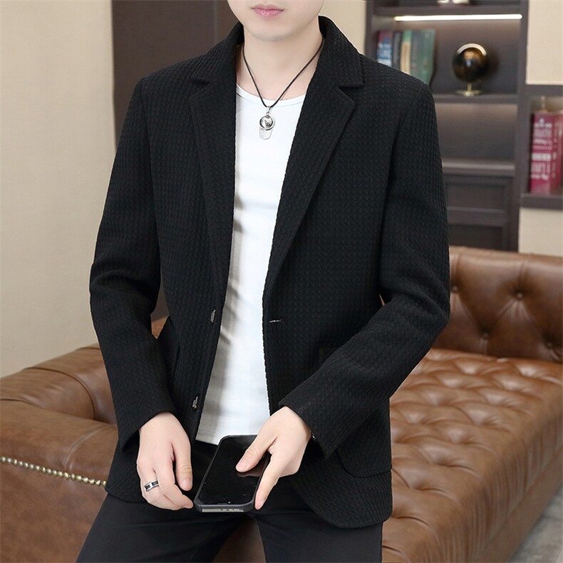 秋季新款高品质西装领夹克男休闲百搭外套上衣N7901-P110图片