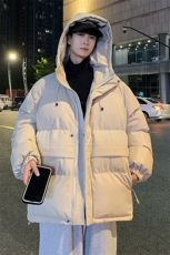 港风2026新品冬季宽松情侣装男装棉衣棉服冬装加厚外套D002-P105，男装棉衣，星座717