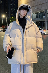 港风2026新品冬季宽松情侣装男装棉衣棉服冬装加厚外套D002-P105图片