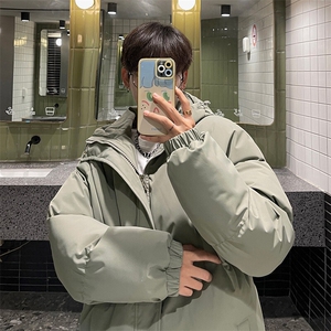 现货 抖音得物可供视频 三防加厚羽绒连帽棉衣外套面包棉服 85552图片