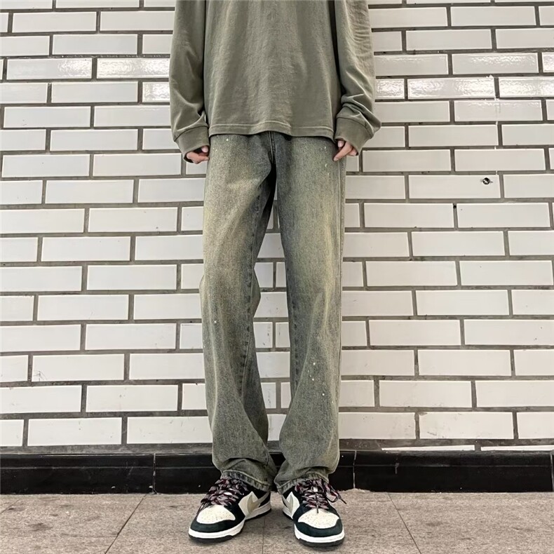美式牛仔裤男款秋季长裤潮KM753P43,男装牛仔裤,星座1116-2