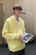 慵懒连帽针织衫套头情侣美式情侣毛衣外套男女5Q1135-TP5598，男装针织衫/毛衣，电商A102