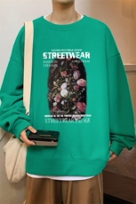 华夫格！2023秋季新款男士潮牌圆领卫衣百搭长袖HWY05P30，男装卫衣，电商B220