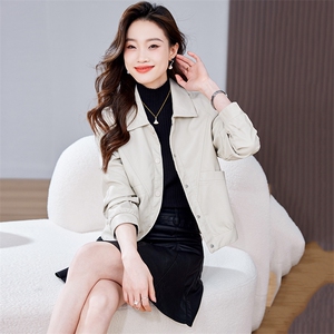 皮衣外套女2026年春季新款水洗皮机车服显瘦pu皮夹克韩版短外套潮图片