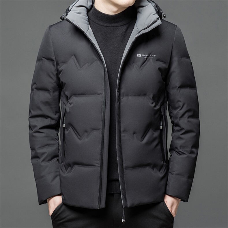 羽绒服男士新款秋冬季宽松休闲中青年保暖立领外套FF8233-P275,男装羽绒服,星座1105-3