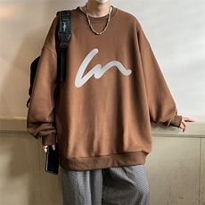 圆领卫衣男大码加厚加绒长袖t恤男S6280-P28，男装卫衣，电商A040