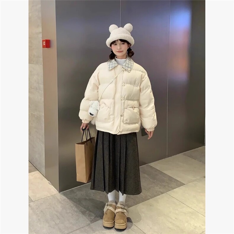 1506A/G78800/P89女冬季宽松百搭加厚保暖面包服外套潮,男装棉衣,星座1506A