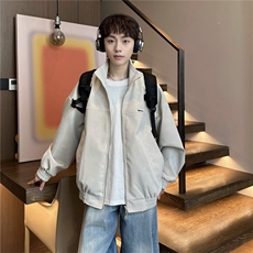 网图水洗立领皮衣外套男女款机车皮夹克外套J2605-特P75，男装皮衣，星座1213