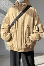 棉服男冬季新款港风宽松连帽棉衣MF9006-P90，男装棉衣，星座214-3