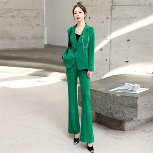 现货职业减龄西装套装女秋新款时尚气质女神范工作服两件套图片