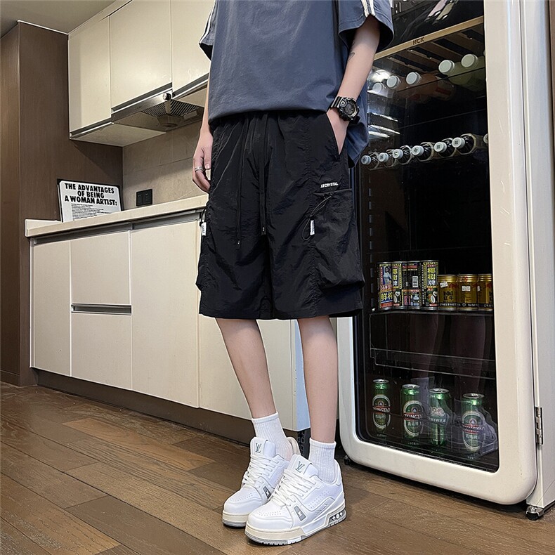 2025新款冰丝工装短裤薄款夏季五分裤子现货K8504-P26,男装牛仔裤,星座512-3