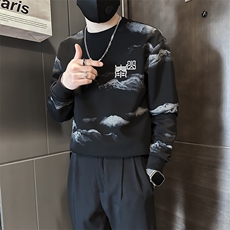 泰山印花刺绣卫衣男高级感社会小伙外套B323-WY13B-P65控95，女装短外套，星座301C（原B323）
