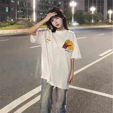 万针全刺绣工艺抖音得物高品质260克重磅纯棉双纱美式高街短袖T恤，男装T恤，电商A486-1