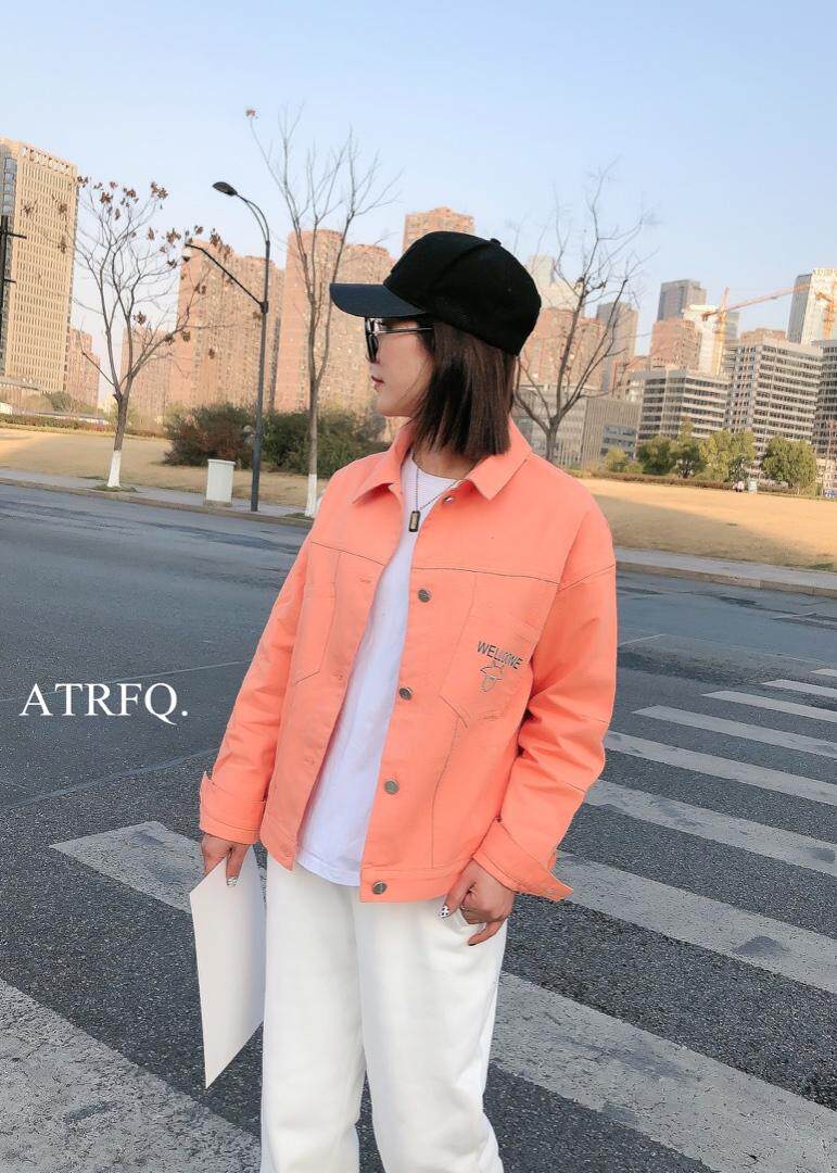 2021牛仔棉春装小牛外套，女装，爱特儿AITER