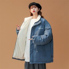 ！2023冬季新款男女同款棉衣情侣中性风立领棉服MY101特P78，男装棉衣，电商B220