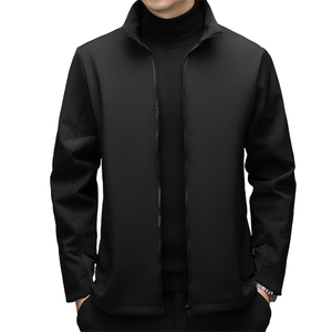 R5261男士立领软壳嘉绒服加厚保暖蓄热外套图片
