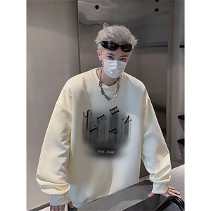 秋季新款潮牌字母印花男wycm-8010 卫衣圆领纯棉 特批28  控49图片