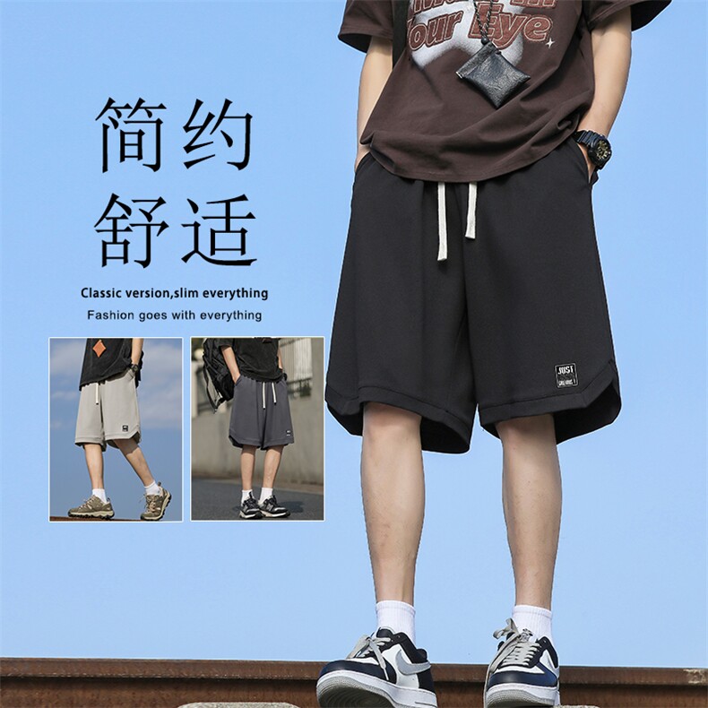宽松百搭休闲男夏季贴标高级感休闲舒适五分裤子XD2313特批35图片