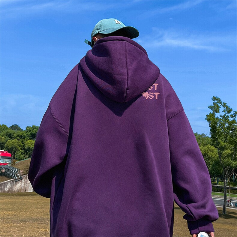 抖音得物供货可提供视频春装重磅美式宽松连帽卫衣DL2401,男装卫衣,电商A486-1