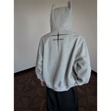 重磅水洗做旧连帽小恶魔卫衣男女cp197-特p80，男装卫衣，电商B371