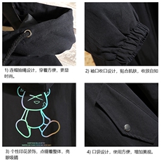 JK41139-P85加棉款-P115纯棉连帽夹克男士大码工装夹克男砖墙，男装夹克，电商A040A